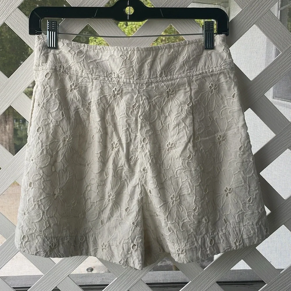 Club Monaco Eyelet ‘Blanc de Blanc’ Shorts